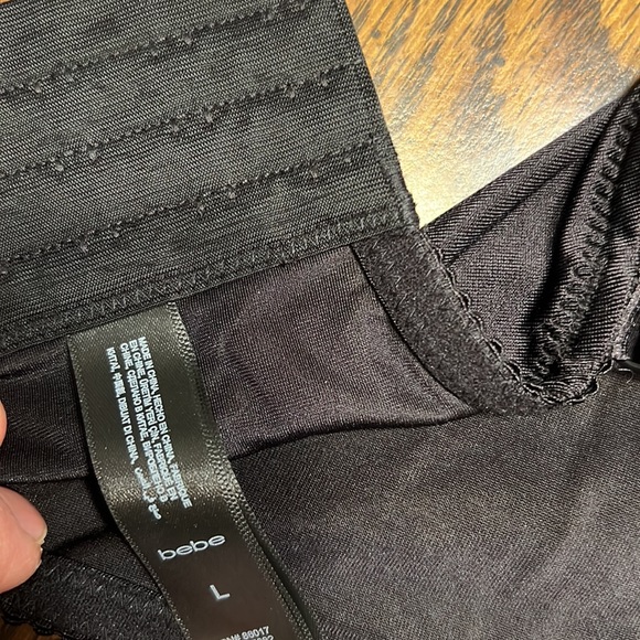 Bebe Black Top with Sequence Size L - Picture 4 of 4